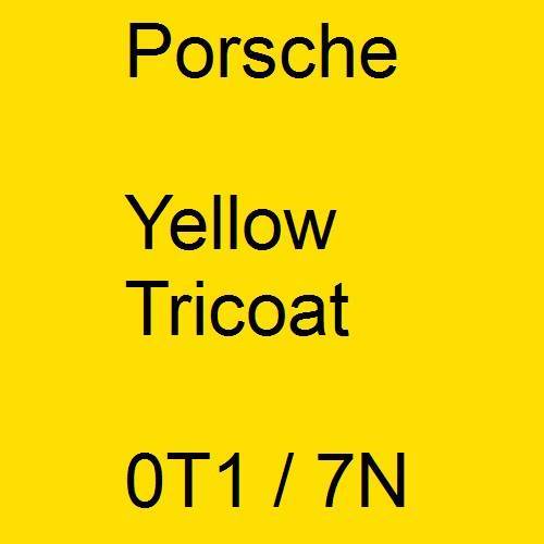 Porsche, Yellow Tricoat, 0T1 / 7N.